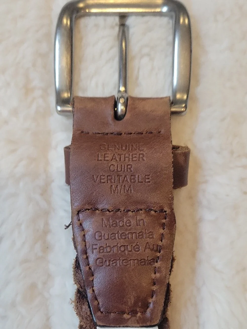 Vintage Braided Brown Leather Belt - Classic Casual Style
